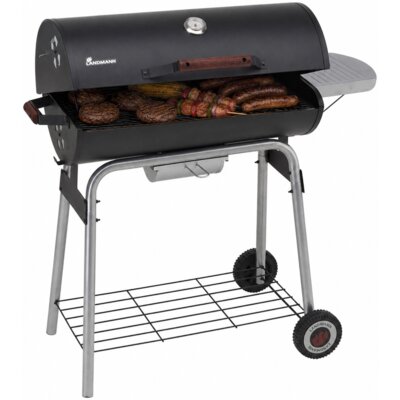 Grill ogrodowy węglowy LANDMANN Taurus 660 31421 Zamykany, beczka, regulacja wysokości, termometr, kółka