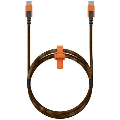 Kabel USB-C - USB-C XTORM Xtreme CXX2006 PD Ultra 240W 1.5 m Pomarańczowo-czarny