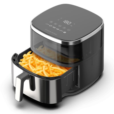 Air Fryer Frytkownica beztłuszczowa GÖTZE & JENSEN AF600X 6l z okienkiem do obserwacji postępów gotowania