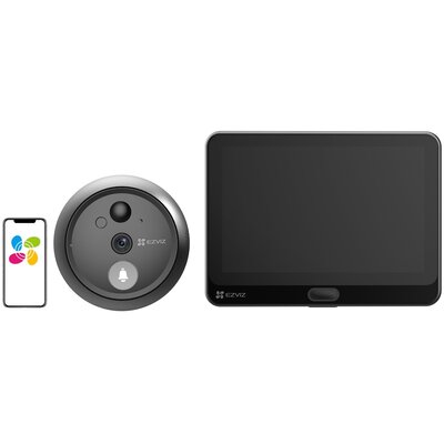 Wideo-wizjer EZVIZ HP4 Czarno-srebrny