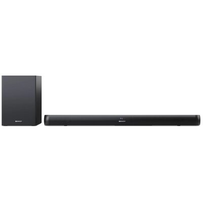Soundbar SHARP HT-SBW202 Czarny 2.1-kanałowy, Bezprzewodowy Subwoofer, HDMI CEC, Bluetooth, 3 tryby dźwięku