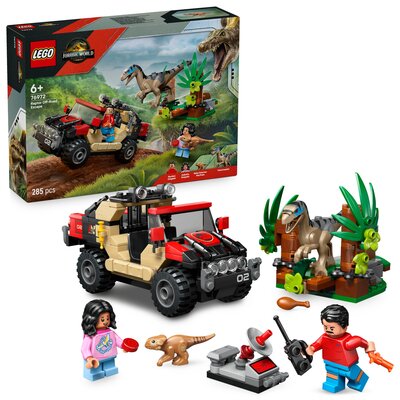 LEGO 76972 Jurassic World Ucieczka terenówką przed raptorem