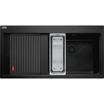 Zlewozmywak jednokomorowy z ociekaczem FRANKE Mythos MTG 611-100 114.0743.109 Onyx 51.5x100
