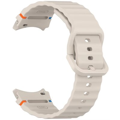 Pasek LUNA do Samsung Galaxy Watch 4/5/6/7 (40/42/44/46 mm) S00027 Kremowy