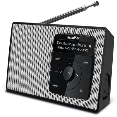 Radio TECHNISAT Digitradio 2 Cyfrowe Czarno-Biały