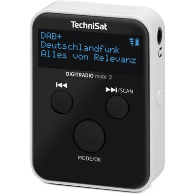 Radio TECHNISAT DIGITRADIO MOBIL 2 Cyfrowe Przenośne Czarno-biały