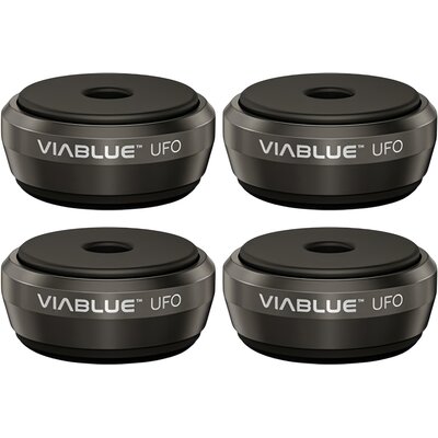 Tłumiki drgań VIABLUE Absorbery UFO Czarny (4 szt.)