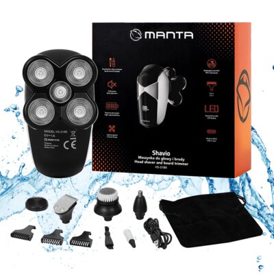 Golarka MANTA Shavio HS-01BK Na mokro i sucho