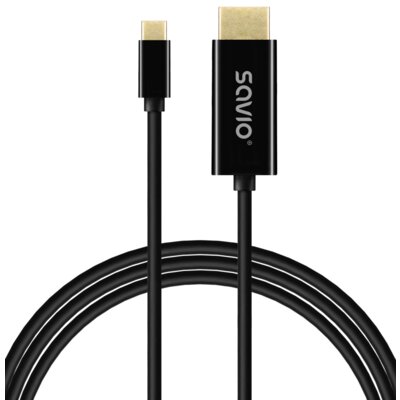 Kabel USB-C - HDMI SAVIO CL-190 1 m