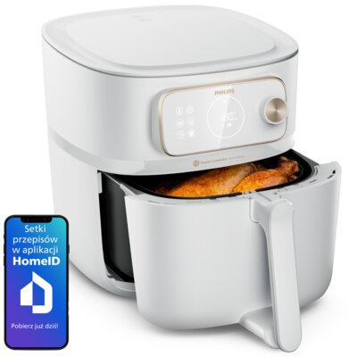 Air Fryer Frytkownica beztłuszczowa PHILIPS Ovi Smart 2.0 XXL HD9876/20 8.3l Wi-FI ponad 1000 darmowych przepisów