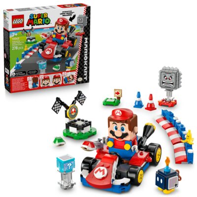 LEGO 72043 Super Mario Mario Kart - Interaktywna figurka LEGO Mario i Standard Kart