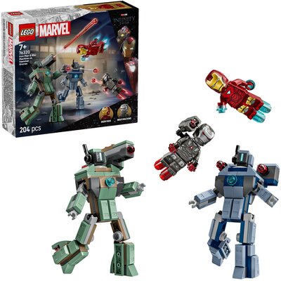 LEGO 76320 Marvel Iron Man i War Machine kontra drony Hammera