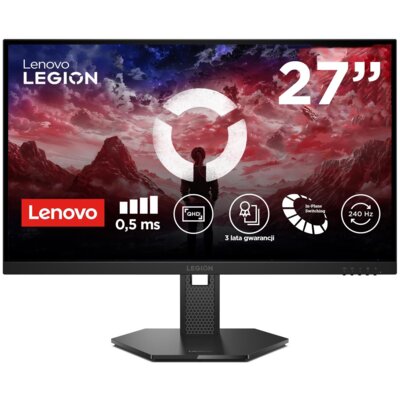 Monitor LENOVO Legion 27Q-10 27" 2560x1440px IPS 240Hz 0.5 ms [MPRT]