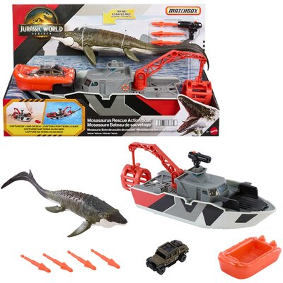 Łódź MATCHBOX Jurassic World Mozazaur JGG61