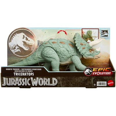 Figurka JURASSIC WORLD Dinozaur Gigantyczny Tropiciel Triceratops HTK79