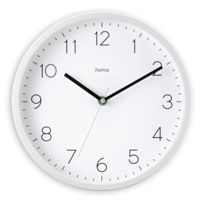 Zegar ścienny HAMA Menorca 25 cm Biały