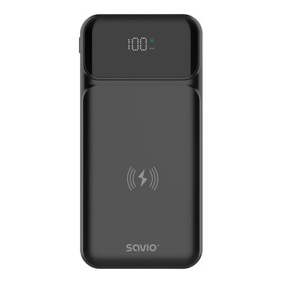 Powerbank SAVIO BA-09 10000 mAh 20W Czarny