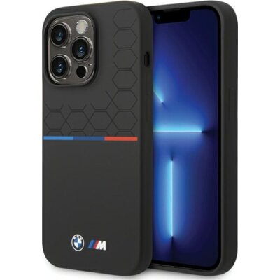 Etui BMW Silicone Pattern do Apple iPhone 15 Pro Max Czarny