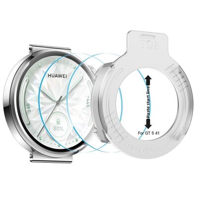 Szkło hartowane TECH-PROTECT Easy Set+ do Huawei Watch GT 5 41 mm (2 szt.)