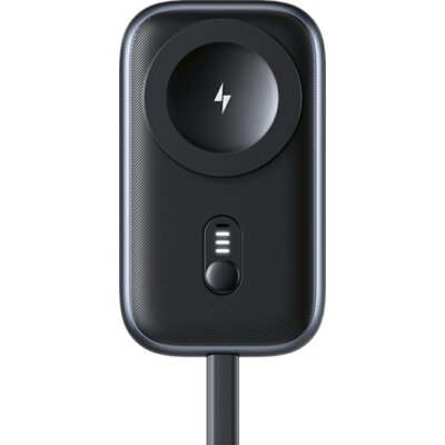 Ładowarka indukcyjna 2w1 USAMS CD245 do Apple Watch z powerbankiem 1200 mAh + kabel USB-C Czarny