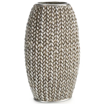 Wazon EUROFIRANY Moli 16 x 12 x 27 cm Srebrny