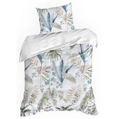 Komplet pościeli EUROFIRANY Spring (52) 140 x 200 cm Biało-zielony