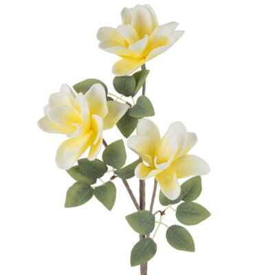 Sztuczny kwiat EUROFIRANY Flore 451225 Magnolia Żółty