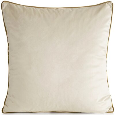 Poszewka EUROFIRANY Gaja 2 60 x 60 cm Jasnobeżowy