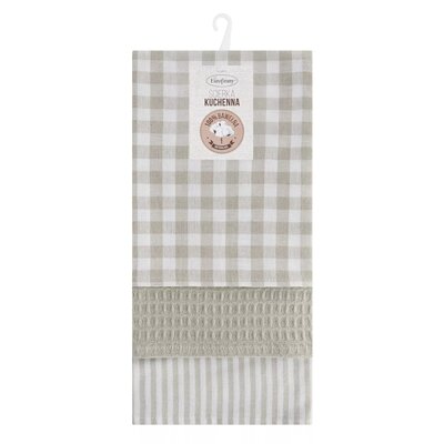 Ściereczka EUROFIRANY Lucy 50 x 70 cm Beżowy (3 sztuki)