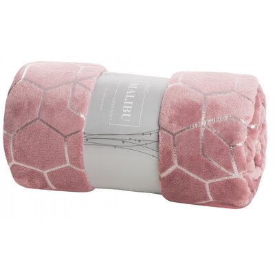 Koc EUROFIRANY Malibu 150 x 200 cm Różowy