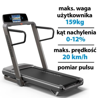 Bieżnia elektryczna HORIZON FITNESS Omega Z Grafitowy 2200W 20km/h