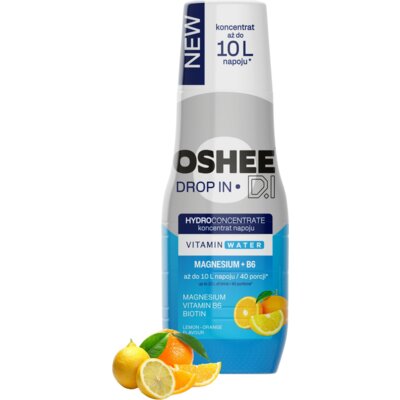 Hydrokoncentrat OSHEE DROP IN Magnez + B6 Cytryna i Pomarańcza 500 ml