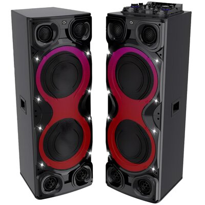 Power Audio MANTA MINOS PRO, 800W, Bluetooth, Mikrofon bezprzewodowy w zestawie, Tryb X-BASS, Wejście mikrofonowe