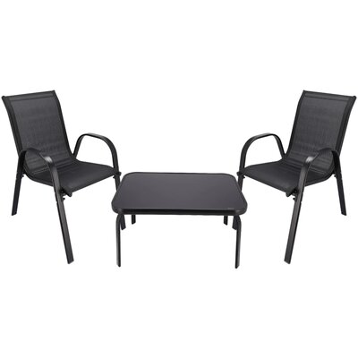 Zestaw mebli ogrodowych BLACK FOREST L-0750 Czarny