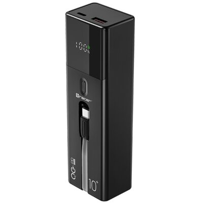 Powerbank TRACER Quant 10000 mAh QC3.0 PD 100W Czarny
