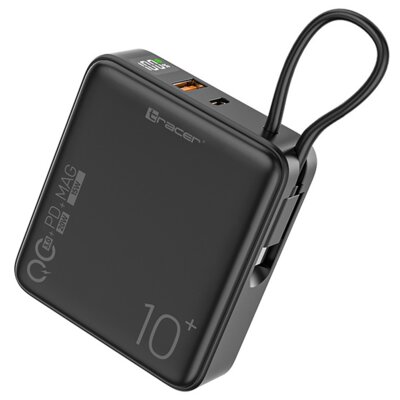 Powerbank TRACER Scout MagSafe 10000 mAh QC3.0 22.5W + PD 20W Czarny