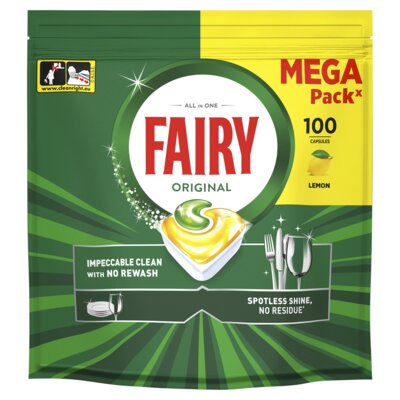 Kapsułki do zmywarek FAIRY Original All in One Cytryna - 100 szt.