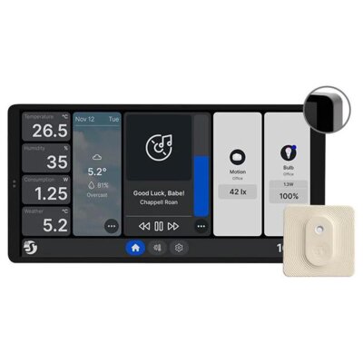 Panel zdalnego sterowania SHELLY Wall Display X2 Srebrny WiFi Bluetooth