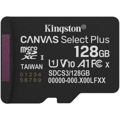 Karta pamięci KINGSTON Canvas Select Plus microSDXC 128GB
