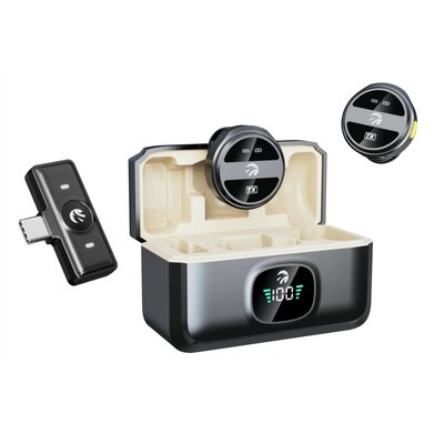 Mikrofon krawatowy do smartfona HAWK HW-MIC201 + Lampa pierścieniowa do smartfona składana RGB XLINE SF800 selfie