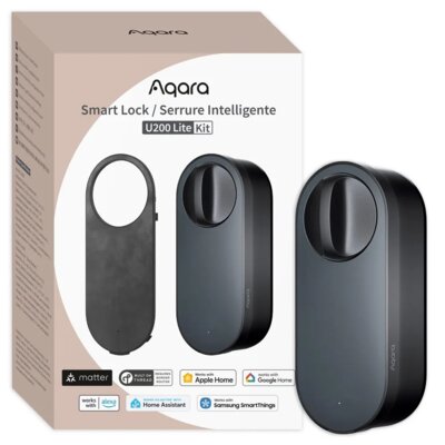Zamek szyfrowy AQARA Smart Lock U200 Lite Czarny