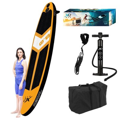 Deska SUP XQMAX Surf 245 x 57 x 10 cm Pomarańczowy