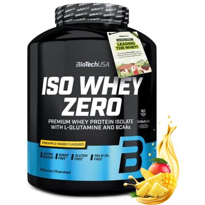 Odżywka białkowa BIOTECH Iso Whey Zero Ananas-mango (1816 g) Bez cukru