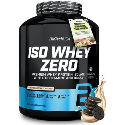 Odżywka białkowa BIOTECH Iso Whey Zero Ciastko z kremem (1816 g) Bez cukru