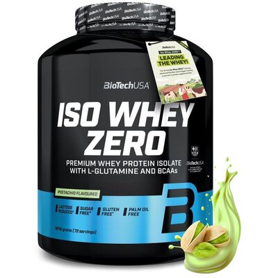 Odżywka białkowa BIOTECH Iso Whey Zero Pistacjowy (1816 g) Bez cukru