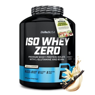 Odżywka białkowa BIOTECH Iso Whey Zero Waniliowy (1816 g) Bez cukru
