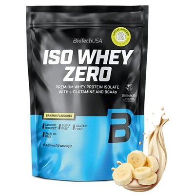 Odżywka białkowa BIOTECH Iso Whey Zero Bananowy (454 g) Bez cukru