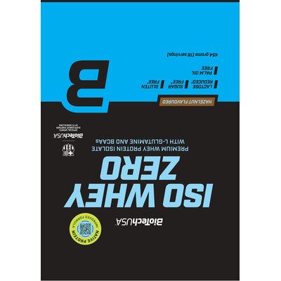 Odżywka białkowa BIOTECH Iso Whey Zero Orzech laskowy (454 g) Bez cukru