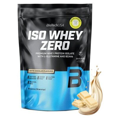 Odżywka białkowa BIOTECH Iso Whey Zero Biała czekolada (454 g) Bez cukru