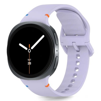 Pasek TECH-PROTECT Silicone do Samsung Galaxy Watch 8/Classic (40/44/46 mm) Fioletowy